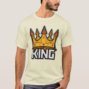 T-Shirt na moda King Crown