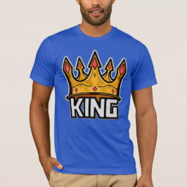 T-Shirt na moda King Crown