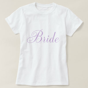 T-shirt Na moda Script Lavanda Brid
