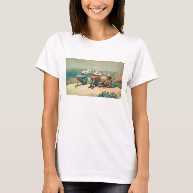 T-shirt Na praia, 1875 (c/c) (Frente)