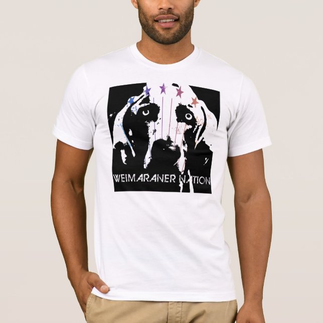T-shirt Nação de Weimaraner (Frente)