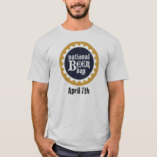 T-shirt nacional do dia da cerveja