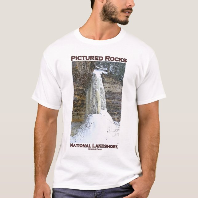 T-shirt Nacional representado das rochas Lakeshore (Frente)