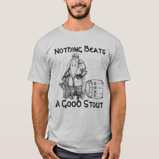 T-shirt Nada bate uma boa cerveja de malte (a camisa)