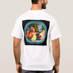 T-shirt Nada gosta bastante de garras do caranguejo de