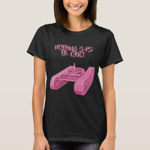 T-SHIRT NADA INTERROGA ESTA MULHER CHIC TRACKS PINK