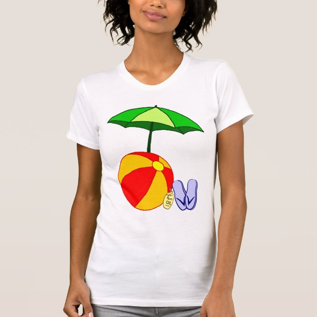 T-shirt Nadar Praia Ball Umbrella Tee (Frente)