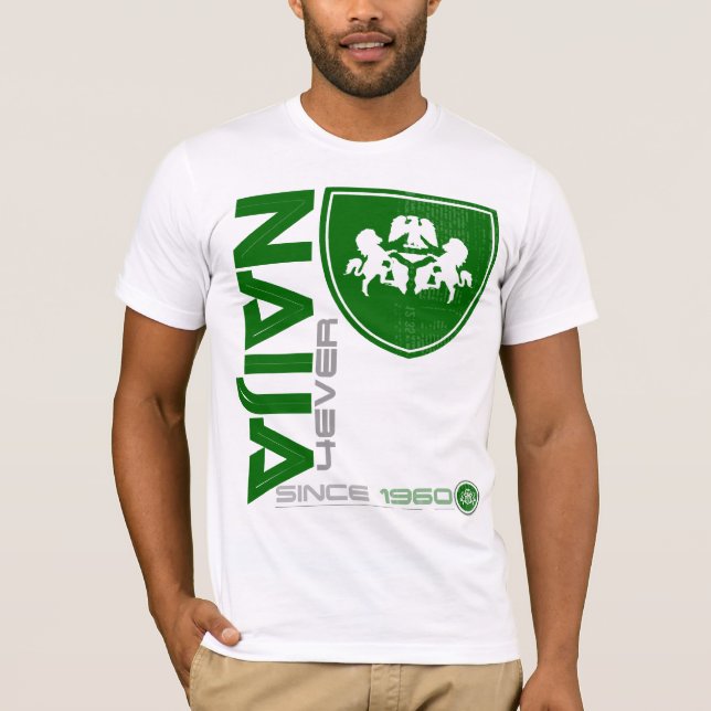 T-shirt naija 4ever (Frente)