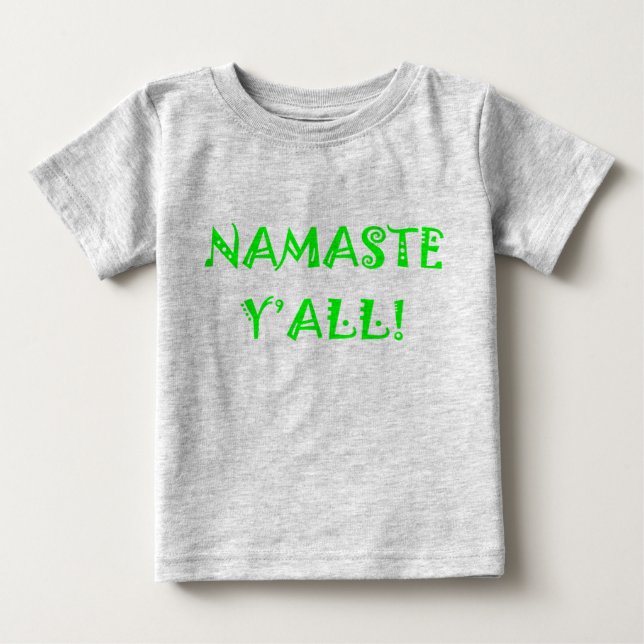 T-shirt Namaste Y'All - Roupas de Yoga (Frente)