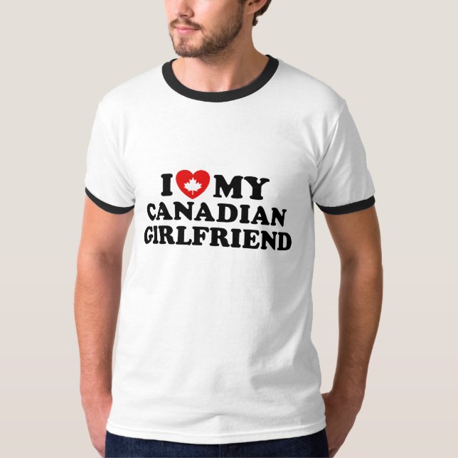 T-shirt Namorada canadense (Frente)