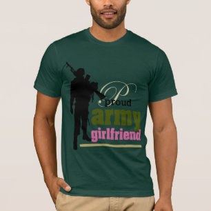 T-shirt Namorada do exército orgulhoso