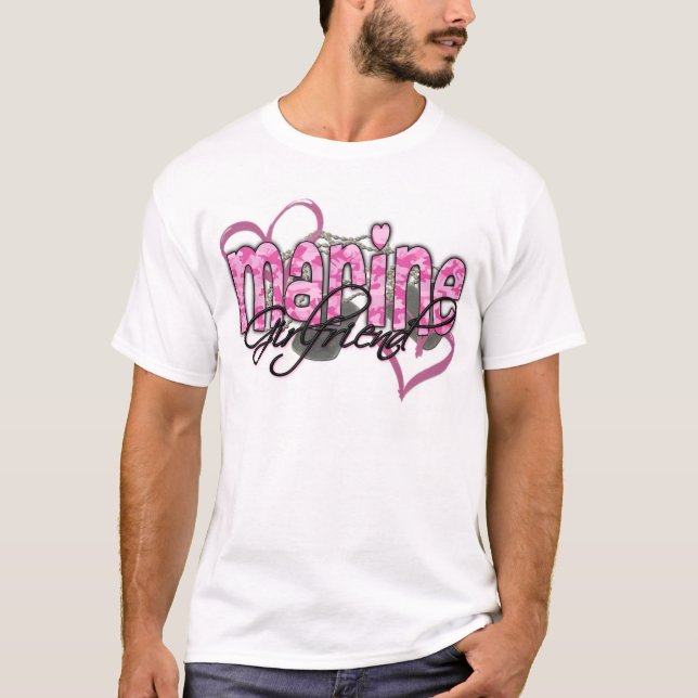 T-shirt Namorada marinho (Frente)