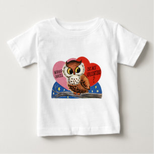T-shirt Namorados da coruja do vintage