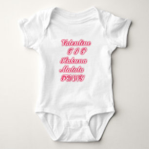 T-shirt Namorados: Hakuna Matata Engraçado Texto de Arte I