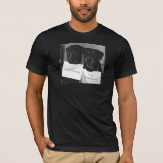 T-shirt Namorados-Homens de Rottweiler