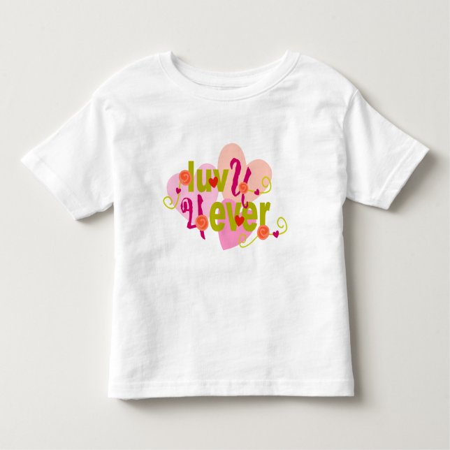 T-shirt Namorados Luv U 4 Ever (Frente)
