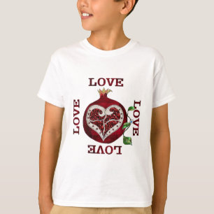 T-shirt Namorados Pomegranate Heart LOVE