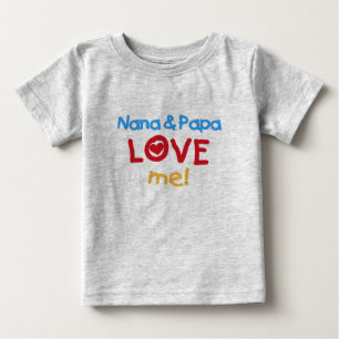 T-shirt Nana e papai me amam
