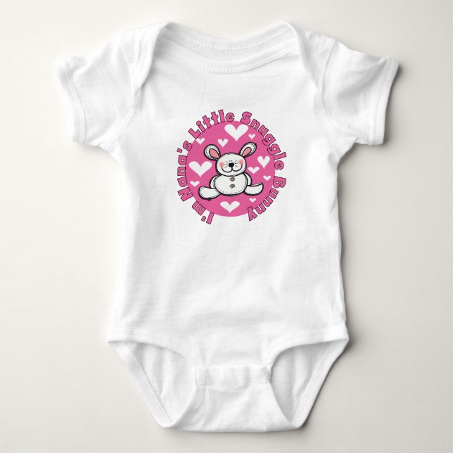 T-shirt Nana's Little Snuggle Bunny (Frente)