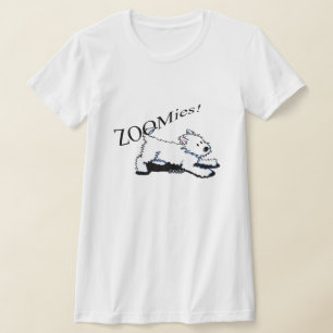 T-shirt Nano do Hanes das mulheres de Westie