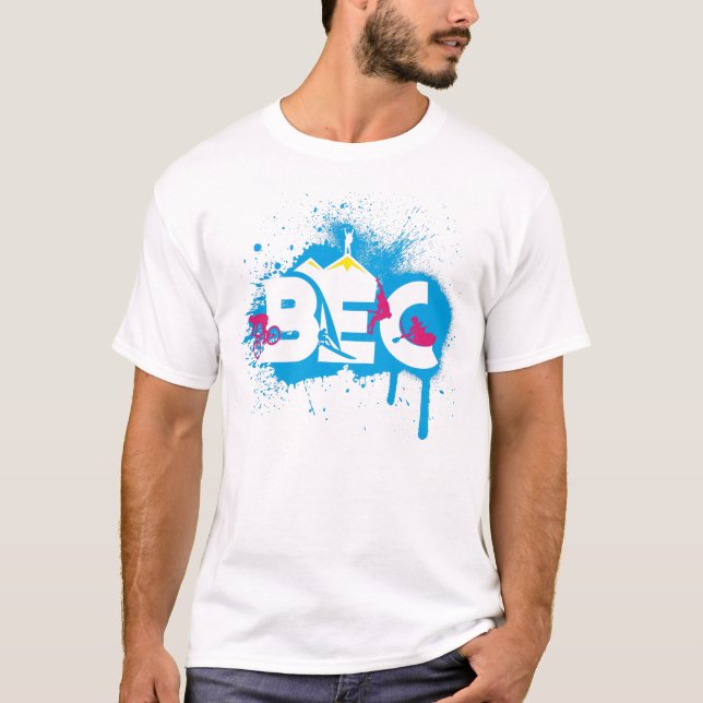 T-shirt Nano do Hanes dos homens da edição do BEC (Frente)