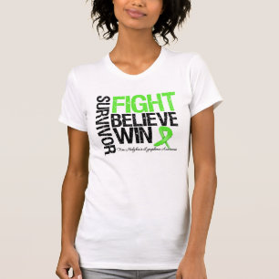 T-shirt Não a luta do sobrevivente do linfoma de Hodgkins