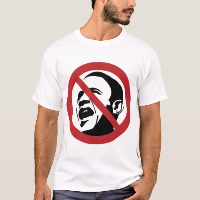 T-shirt Não a Obama (Frente)