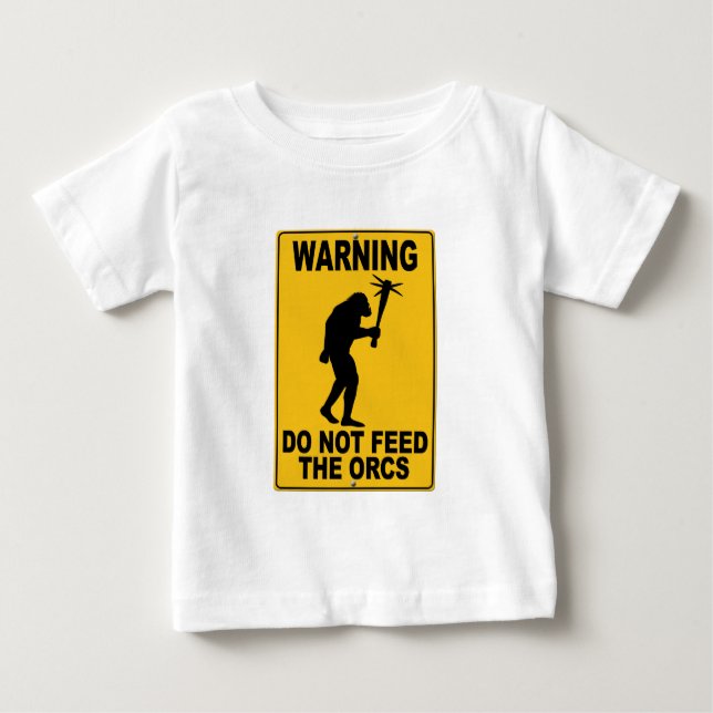 T-shirt Não alimente o Orcs (Frente)