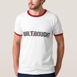 T-shirt não comprado construído da campainha do