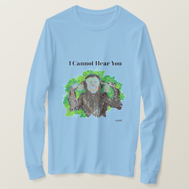 T-Shirt : Não Consigo Ouvir-Te (Frente do Design)