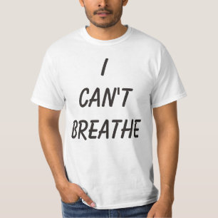 T-shirt Não consigo respirar, personalize!