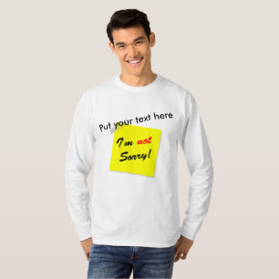 T-shirt Não Desculpe