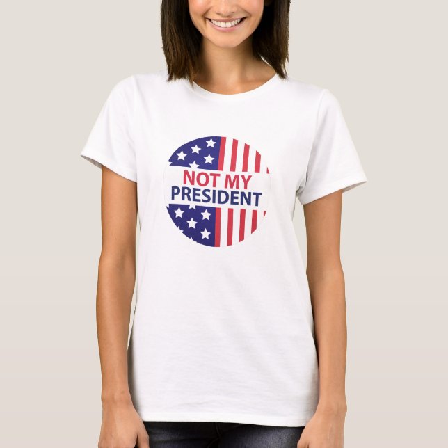 T-shirt Não é meu presidente (Frente)