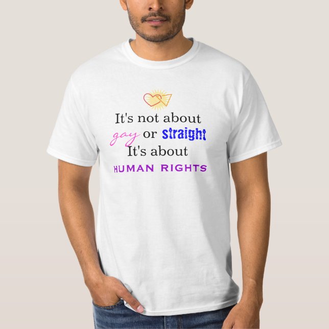 T-shirt Não é sobre o gay ou o hetero (Frente)