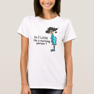 T-shirt Não É Uma Pessoa Da Manhã