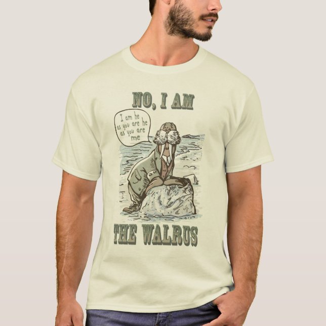 T-shirt Não, eu sou o Walrus (Frente)