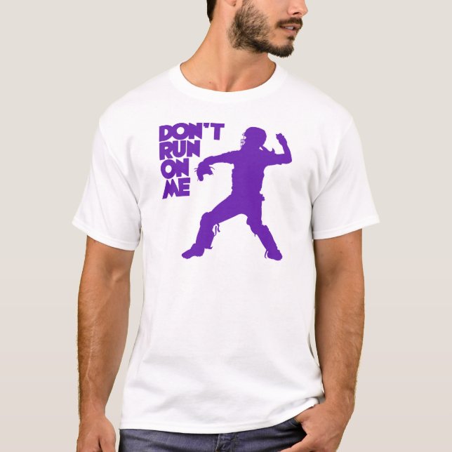 T-shirt Não funcione, roxo (Frente)