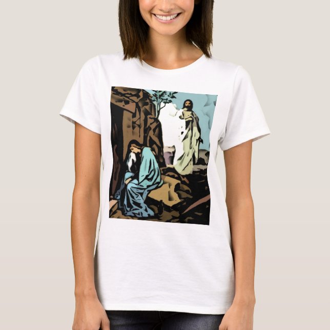 T-shirt Não grita, o túmulo está vazio (Frente)