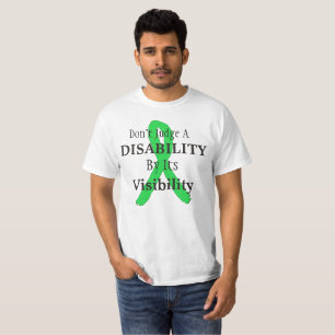 T-shirt Não julgue uma deficiência pela sua saia de visi