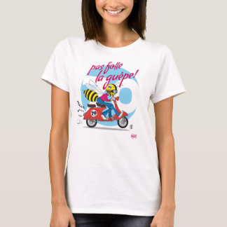 T-shirt não louco a vespa!