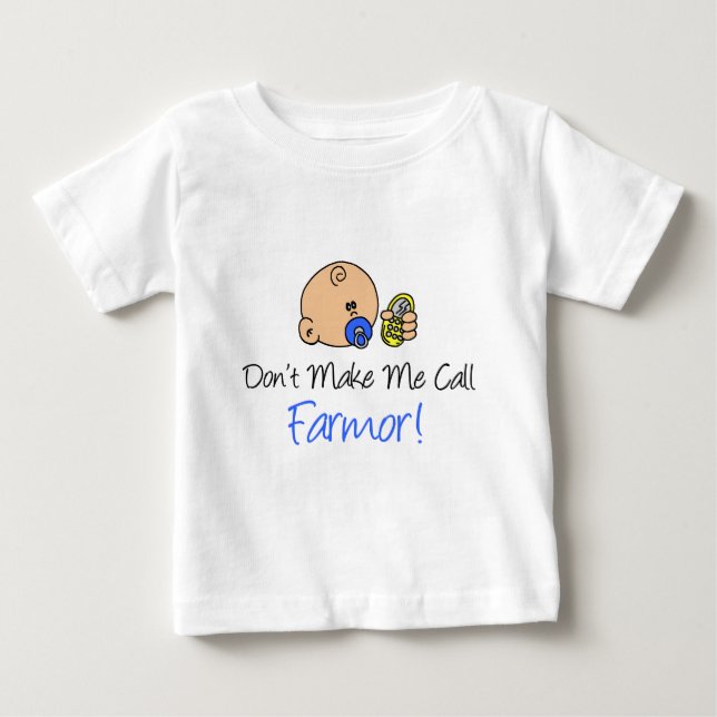 T-shirt Não me faça chamar de Farmor (Frente)