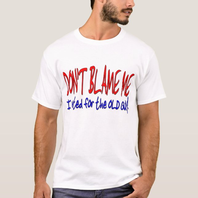 T-shirt NÃO ME RESPONSABILIZE que eu votei para a CARA (Frente)