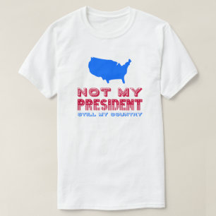 T-shirt Não Meu Presidente Ainda Meu País Resiste Bandei