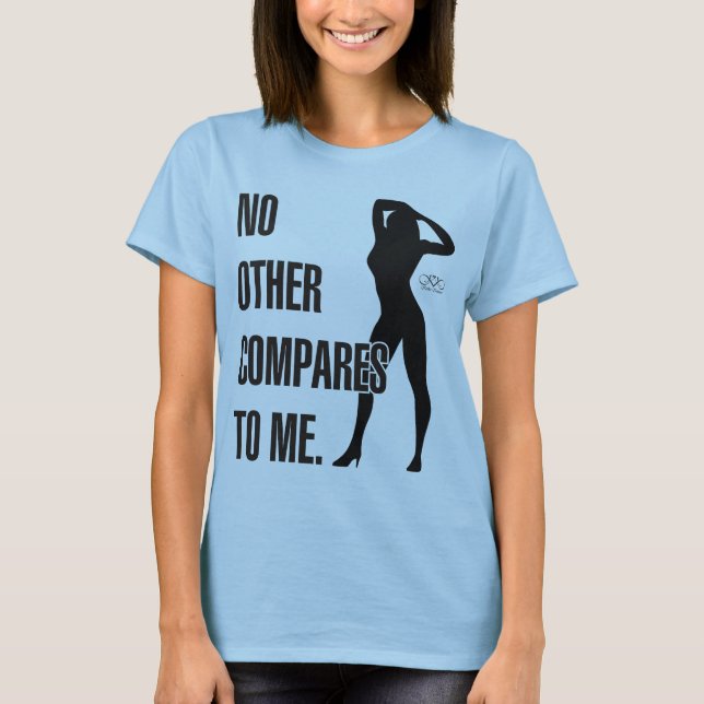 T-shirt Não outro compara-me (Frente)