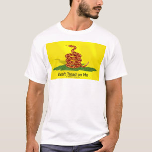 T-shirt Não pise em mim, mim mordem para trás