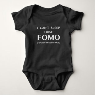 T-shirt Não pode dormir mim têm o Bodysuit branco do beb