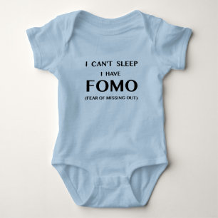 T-shirt Não pode dormir mim têm o Bodysuit do bebê de F
