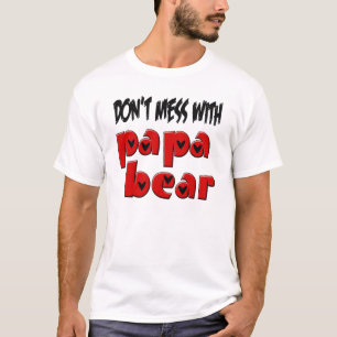 T-shirt Não suje com urso da papá