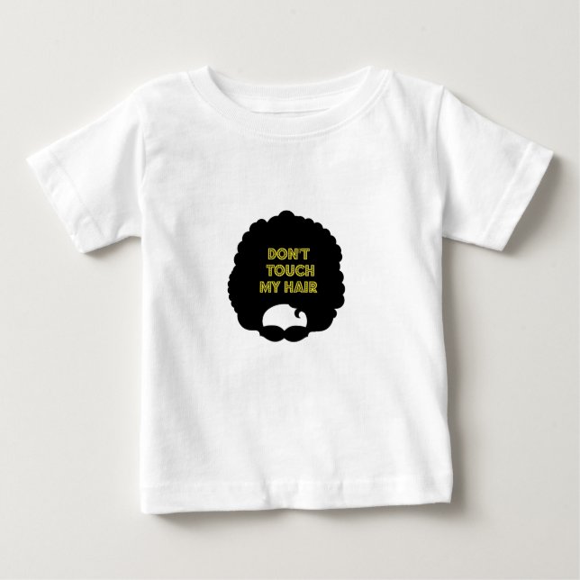 T-shirt ' Não toque em meu cabelo (Frente)