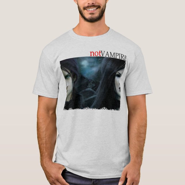 T-shirt Não vampiro: Alienígena (Frente)